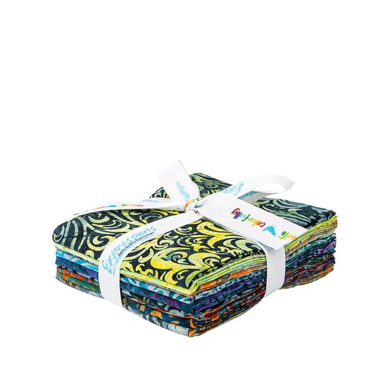 Expressions Batiks Elementals Fat Quarter Bundle in Twirl and Swirl D by Riley Blake Designs for Riley Blake (FQ-21901D-9)